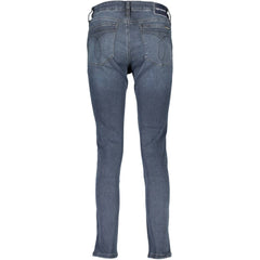 Calvin Klein Blu Cotton Women Skinny Jean