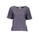 Gant blaues Baumwoll-T-Shirt für Damen
