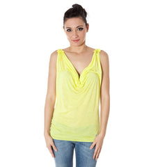 Zuelements Gelbes Viskose Damen T-Shirt