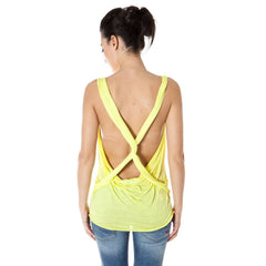 Zuelements Gelbes Viskose Damen T-Shirt