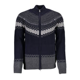 Gant Eleganter Langarm-Reißverschluss-Cardigan in Blau