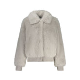Guess Jeans Grigio Polyester Women Jacket