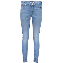 Tommy Hilfiger Azzurro Damen Skinny Jeans aus Baumwolle