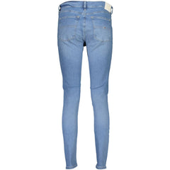 Tommy Hilfiger Azzurro Damen Skinny Jeans aus Baumwolle