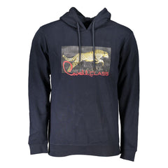 Cavalli Class Herren Sweatshirt aus blauer Baumwolle