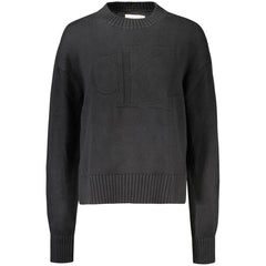 Calvin Klein Schwarzer Baumwollpullover für Damen