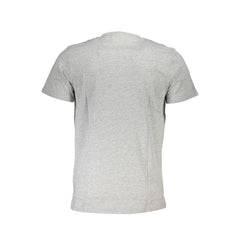 Cavalli Class Grigio Herren-T-Shirt aus Baumwolle