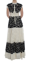 Dolce & Gabbana Maxikleid mit floraler Spitze und Stickerei