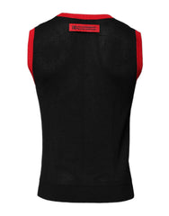 Dolce & Gabbana Schwarzes Slim Fit Rundhals-T-Shirt aus Baumwolle