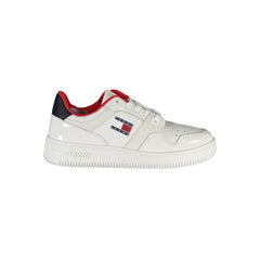 Tommy Hilfiger Damen Sneaker aus weißem Leder