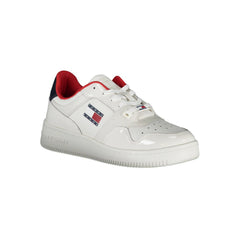 Tommy Hilfiger Damen Sneaker aus weißem Leder