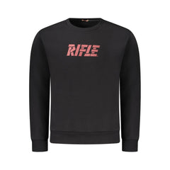 Rifle Black Cotton Men's Crewneck Sweater