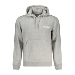 Napapijri Grauer Baumwoll-Herren-Kapuzenpullover
