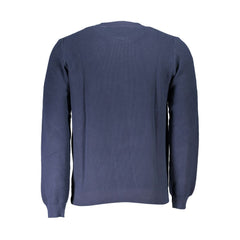 North Sails Herrenpullover aus blauer Bio-Baumwolle