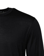 Dolce & Gabbana Dunkelblauer Herren Pullover aus Seide mit Rundhalsausschnitt