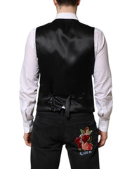 Dolce & Gabbana Grünes Wollkleid Formelle Herren Weste