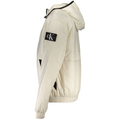 Calvin Klein Beige Herrenjacke aus recyceltem Polyester