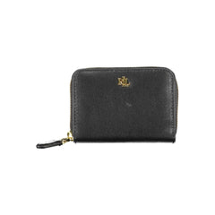 Ralph Lauren Nero Leder Geldbörse für Damen