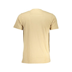 Cavalli Class Beiges Baumwoll-Herren-T-Shirt