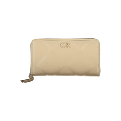 Calvin Klein Beige Polyester Damen Geldbörse