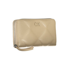 Calvin Klein Beige Polyester Damen Geldbörse