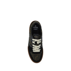 Fendi Multicolor Calf Leather Bos Taurus Low Top Sneakers