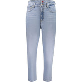 Tommy Hilfiger Azzurro Cotton Women's High-Waisted Jean