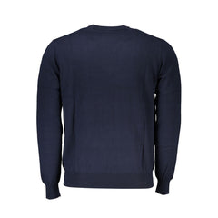 Harmont & Blaine Rundhals-Pullover in Blau mit Stickerei