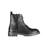 Calvin Klein Schwarze Polyurethan Herren Stiefelette