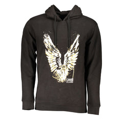 Cavalli Class "Nero Cotton Men Hoodie"