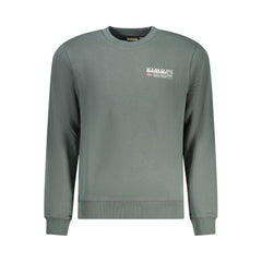Napapijri Grünes Baumwoll-Herren-Sweatshirt