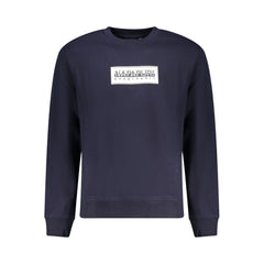 Napapijri Blue Cotton Men Sweater