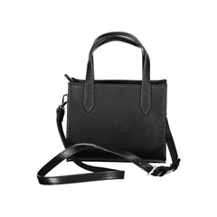 Mario Valentino Nero Polyurethane Women's Bag with Handles and Shoulder Strap
