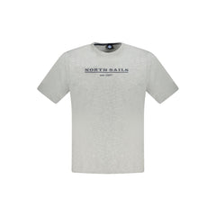 North Sails Grigio Cotton Men T-Shirt