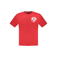 North Sails Rosso Baumwoll-Herren-T-Shirt