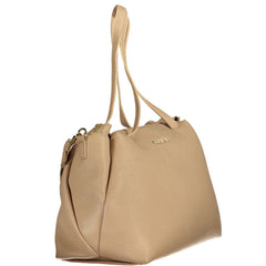 Mario Valentino Beige Polyurethan Damenhandtasche