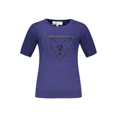Guess Jeans Blu Viscosa Woman Sweater