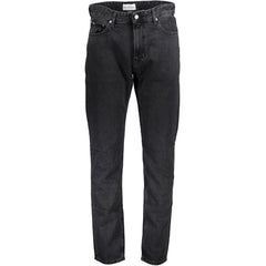 Calvin Klein Herrenjeans aus schwarzer Baumwolle