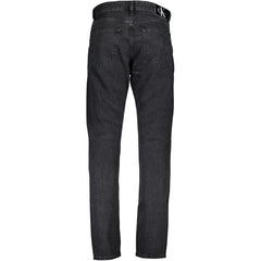 Calvin Klein Herrenjeans aus schwarzer Baumwolle