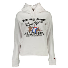 Tommy Hilfiger Bianco Damen Hoodie aus Baumwolle