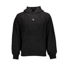 Calvin Klein Schwarzes Baumwoll-Herren-Kapuzensweatshirt