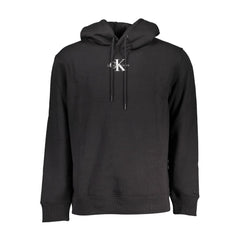 Calvin Klein Black Cotton Men's Sweater Hoodie