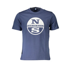 North Sails Blaues Baumwoll-Herren-T-Shirt