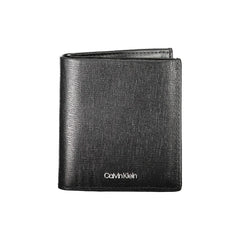 Calvin Klein Nero Leder Herren Geldbörse