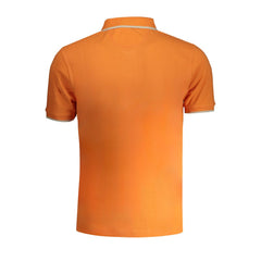 La Martina Arancione Baumwolle Herren-Poloshirt