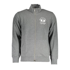 La Martina Graues Baumwoll-Sweatshirt für Herren