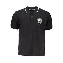 North Sails Black Cotton Men Polo Shirt