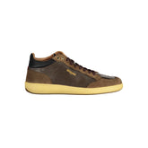 Blauer Marrone Leder Herren-Sneaker