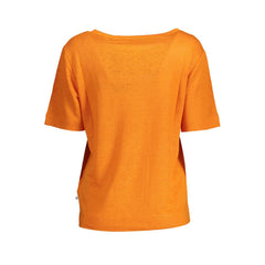 Gant Arancione Leinen Damen T-Shirt
