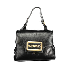 Mario Valentino Nero Poliuretano Women Bag With Adjustable Handle